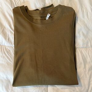Helmut Lang Olive Long Sleeve Tee